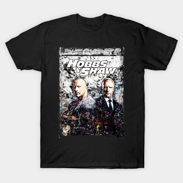 hobbs and shaw abstract art T-Shirt by PrintstaBee